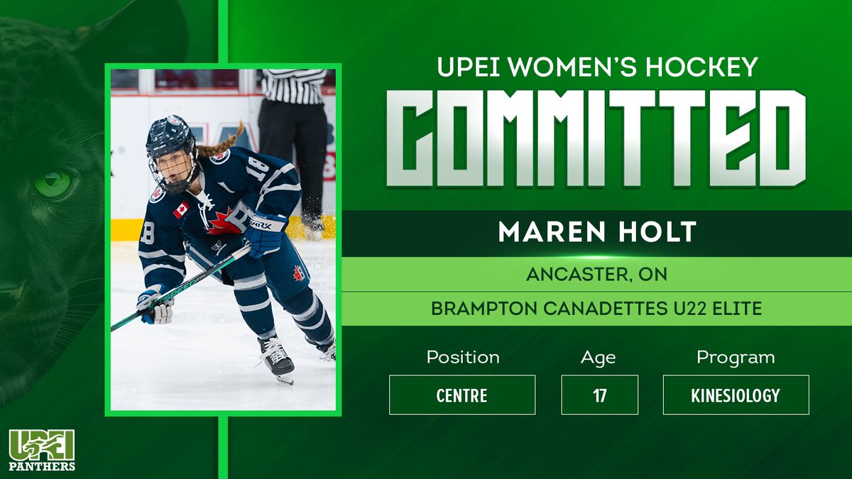 RECRUITED🏒 | Panthers add grit and leadership up front in MAREN HOLT

Holt is a hard-nosed forward who plays with intensity, leadership, and a relentless work ethic. After battling back from a season-ending injury to captain her team in her senior year, she knows what it takes
