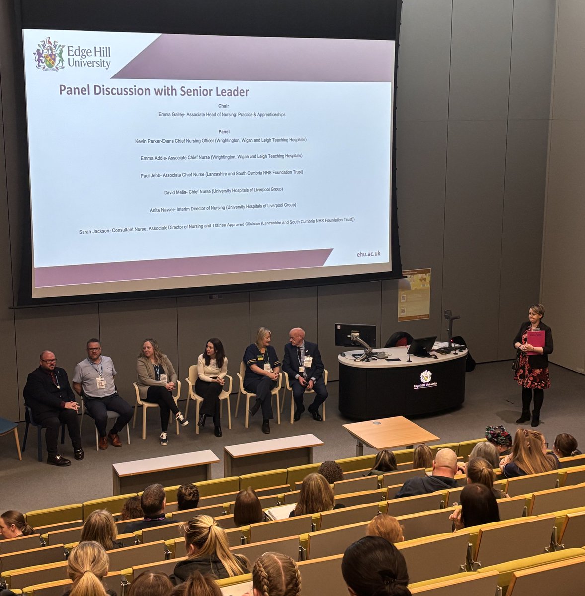 Stephanie Robinson (@_steph_robinson) on Twitter photo An inspiring day at #EHU #Nursing Careers Roadshow! The value of the profession, advocacy, leadership & quality really shone through for me throughout the day! <a href="/EHU_FHSCM/">EHU | Faculty of Health, Social Care & Medicine</a> <a href="/edgehill/">Edge Hill University</a>
A special thank you to all our inspiring practice partners, speakers & chief nurse panel βοΈ An inspiring day at #EHU #Nursing Careers Roadshow! The value of the profession, advocacy, leadership & quality really shone through for me throughout the day! <a href="/EHU_FHSCM/">EHU | Faculty of Health, Social Care & Medicine</a> <a href="/edgehill/">Edge Hill University</a>
A special thank you to all our inspiring practice partners, speakers & chief nurse panel βοΈ