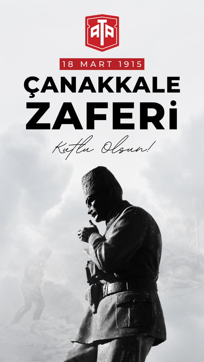 Çanakkale geçilmez! 🇹🇷
       18 Mart 1915, milletimizin destan yazdığı, bağımsızlık ve vatan sevgisinin en güçlü şekilde hissedildiği gündür. Şehitlerimizi rahmet, minnet ve saygıyla anıyoruz. Ruhları şad olsun!

#18MartÇanakkaleZaferi #ÇanakkaleGeçilmez #18mart