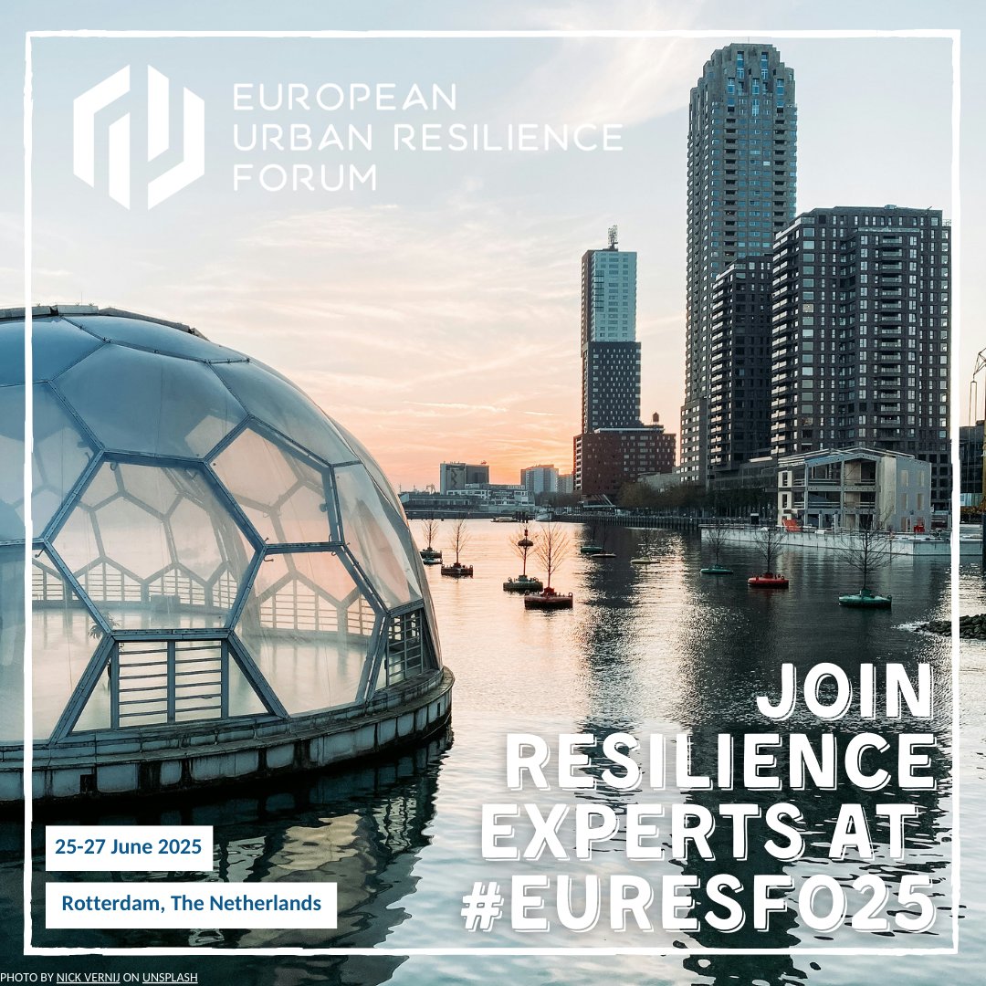 European Urban Resilience Forum (EURESFO) (@urb_resilience) on Twitter photo The #EURESFO25 programme is shaping up!
More info on our website 👇
#ClimateAdaptation #urbanresilience
<a href="/EUEnvironment/">EU EnvironmentAgency</a> <a href="/rotterdam/">Gemeente Rotterdam</a> @Regions4Climate @P2Resilience <a href="/CARDIMED_EU/">CARDIMED project</a> <a href="/LOCALISED_EU/">LOCALISED</a>
@RescueME_EU <a href="/multiclimact/">MULTICLIMACT Project</a> <a href="/UP2030_HE/">UP2030 HE</a> <a href="/RECREATE4WATER/">RECREATE_EU</a> <a href="/eumayors/">Covenant of Mayors - Europe</a> The #EURESFO25 programme is shaping up!
More info on our website 👇
#ClimateAdaptation #urbanresilience
<a href="/EUEnvironment/">EU EnvironmentAgency</a> <a href="/rotterdam/">Gemeente Rotterdam</a> @Regions4Climate @P2Resilience <a href="/CARDIMED_EU/">CARDIMED project</a> <a href="/LOCALISED_EU/">LOCALISED</a>
@RescueME_EU <a href="/multiclimact/">MULTICLIMACT Project</a> <a href="/UP2030_HE/">UP2030 HE</a> <a href="/RECREATE4WATER/">RECREATE_EU</a> <a href="/eumayors/">Covenant of Mayors - Europe</a>