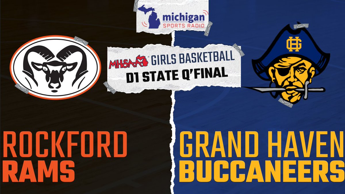 Familiar foes meet one final time this season as OK Red Conference rivals square off for a trip to the Breslin Center!  

Rockford (25-1) will face Grand Haven (22-3) tonight at Mona Shores High School live at 7:00 PM on Michigan Sports Radio presented by Uccellos Ristorante.