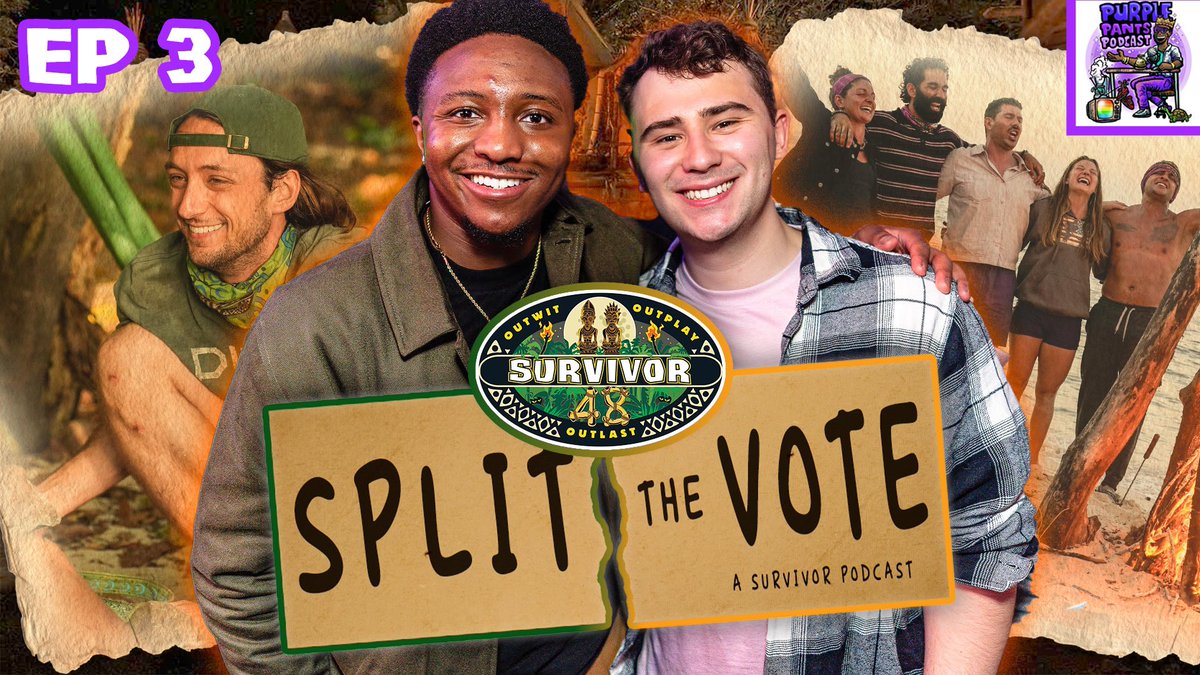 BriceIzyah's tweet image. @Hewatchesshows and Rob are back with another episode of #SplitTheVote! This week, they’re diving into the historic tribal council, dropping hot takes, and, of course, celebrating the newest third boot 💜🔥 Tap in Now! @PurplePantsPod #Survivor48 

youtu.be/TfCA1PGgGaE?si…