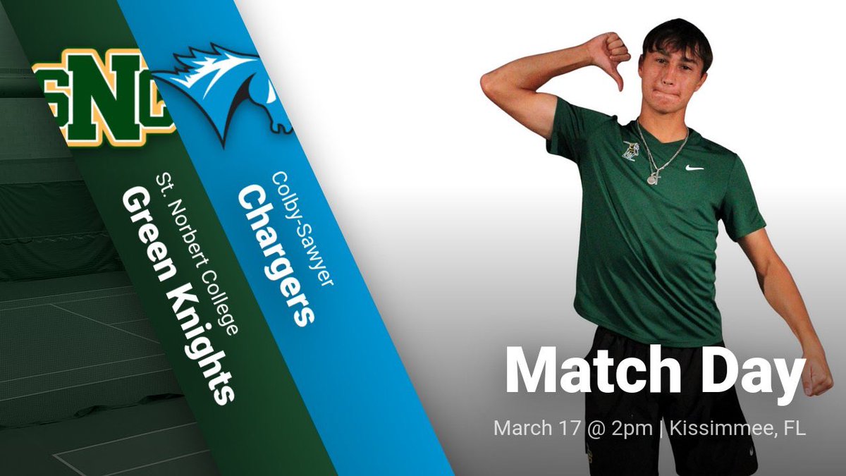 MTN: The men continue spring break match play today against Colby-Sawyer!#GoGreenKnights

Live scoring: ioncourt.com/ties/67d58140e…