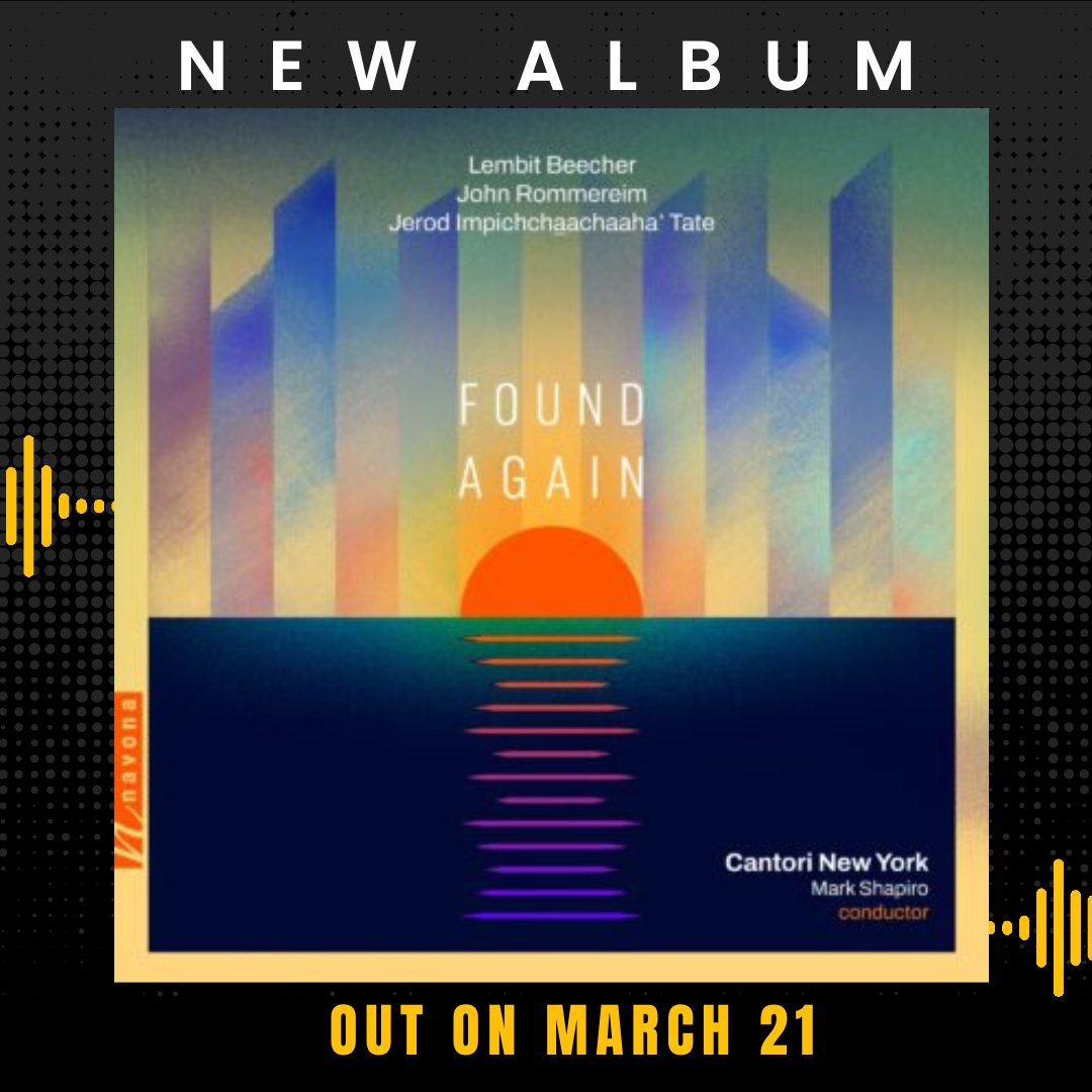 Jerod Tate (@jerodtate) on Twitter photo I am thrilled to have composed the title track of FOUND AGAIN, <a href="/cantorinewyork/">Cantori New York</a> new album which will be released this Friday, March 21!
This album is a heartfelt exploration of connection, growth, and the pursuit of a better world, featuring three powerful works. It is such an I am thrilled to have composed the title track of FOUND AGAIN, <a href="/cantorinewyork/">Cantori New York</a> new album which will be released this Friday, March 21!
This album is a heartfelt exploration of connection, growth, and the pursuit of a better world, featuring three powerful works. It is such an
