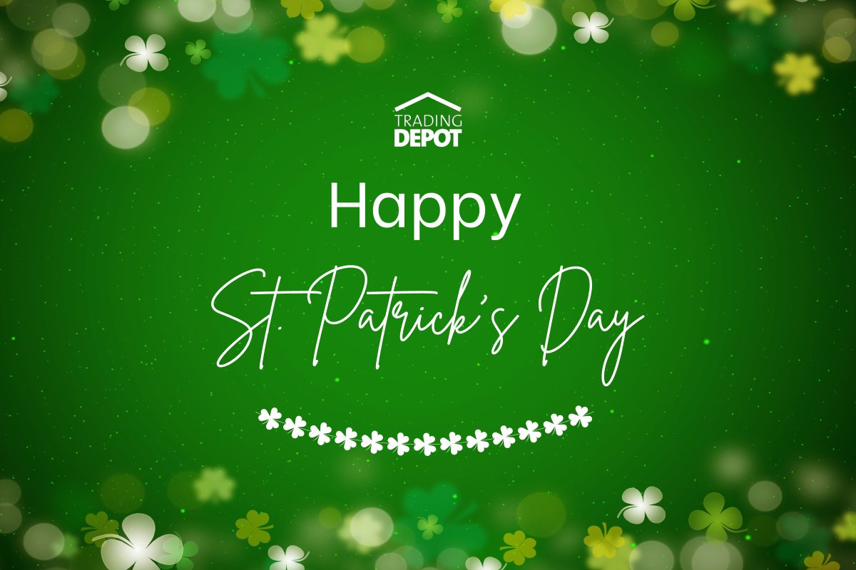 🍀 Happy St. Patrick’s Day from Trading Depot! 🍀

Whether you’re tackling a DIY project, revamping your home for a touch of luck, or simply enjoying the festivities, we’re wishing everyone a St. Patrick’s Day filled with joy, good fortune, and amazing savings! 🏡

#stpatricksday