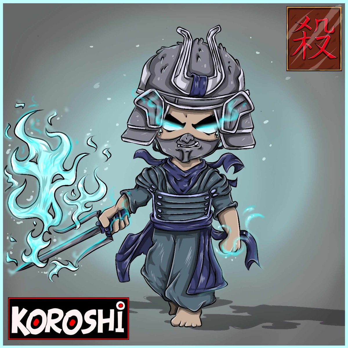 Chebsss04's tweet photo. @0xWichita @TheKoroshi 
Chibi version👥🗡️
First 2 koroshians released!🔥 https://t.co/zjUof7QsvV