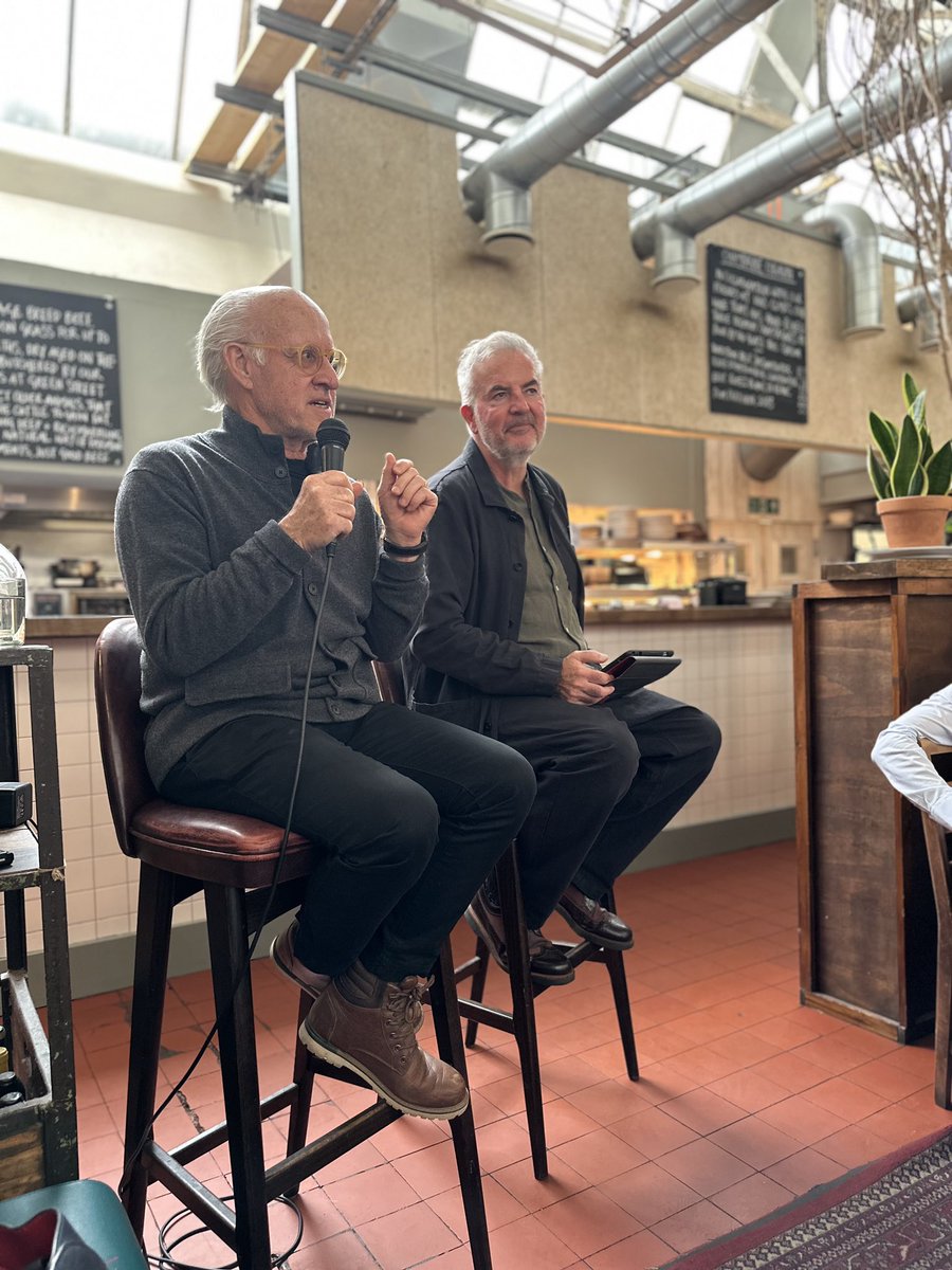 BathLifeMag's tweet image. An utterly inspirational and fascinating Bath Life Network Lunch interview with the legendary Roger Saul of @SharphamPark (and formerly @MulberryEngland) today at @walcotbath.
Look out for our write up in an upcoming issue! #BathLife