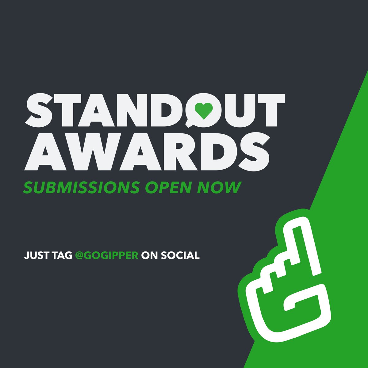 Now accepting submissions for Standout Awards 2025!!⭐️

We're excited to celebrate your best graphics AND newsletters this year! Submit your content now by posting &amp; tagging <a href="/gogipper/">Gipper</a>