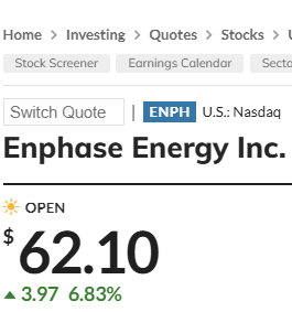 biancahellinge1's tweet image. Big day for $ENPH, up 6.83%! 🔥 But let’s not ignore $MYNZ 3.67%, which is also making gains.

$AAPL $TSLA $AMZN $MSFT $GOOGL