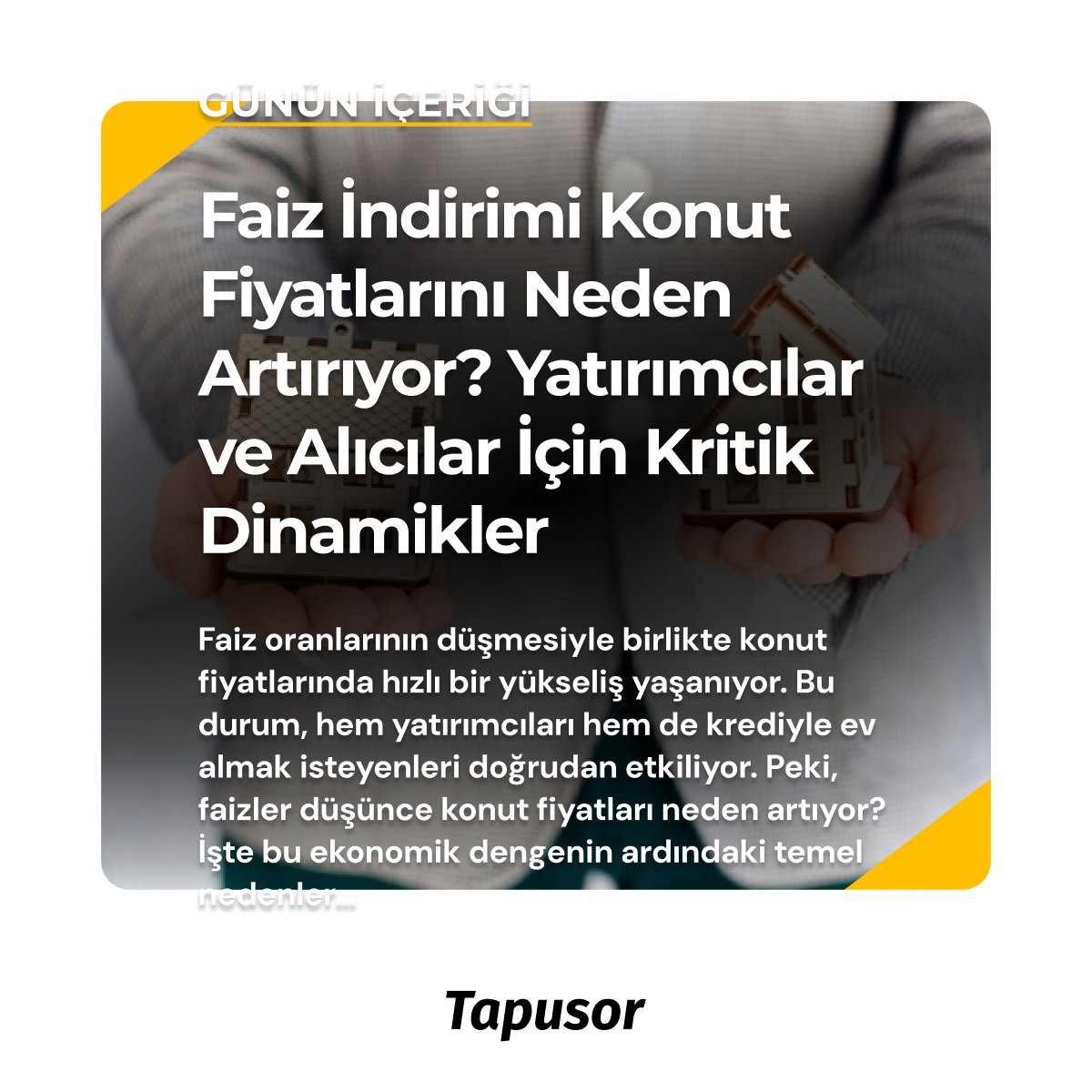 Haberimizi okumak için tıklayınız: blog.tapusor.com/faiz-indirimi-…

#faizindirimi #konutfiyatları #yatırımcı #konutkredisi