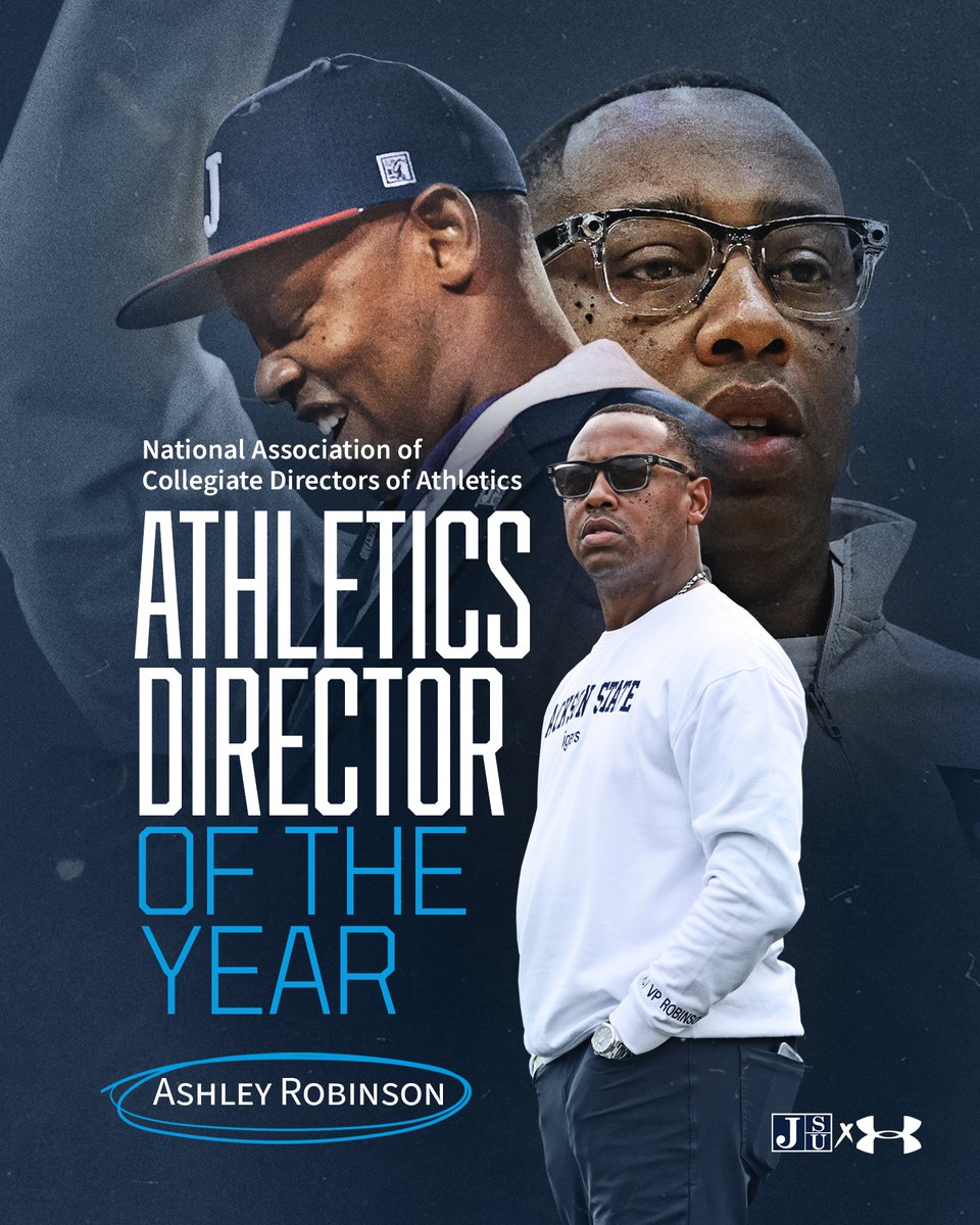 Congratulations to Vice President and Athletics Director <a href="/JacksonStateAD/">Ashley Robinson</a> on being named NACDA Athletics Director of the Year!

#JacksonStateUniversity #JacksonState #THEEiLove #BleedTHEEBlue