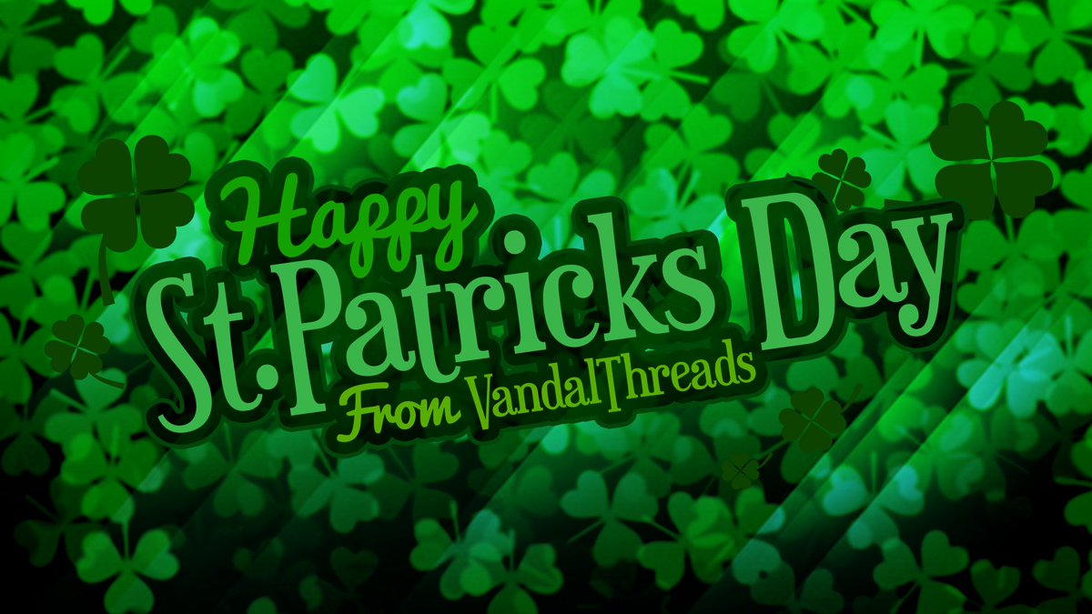 VandalThreads's tweet image. Happy St Patrick's Day!🍀

If you celebrate the holiday or not, be sure to be safe and enjoy your day from us at VandalThreads.🇮🇪

#ThreadsNetwork | #StPatricksDay