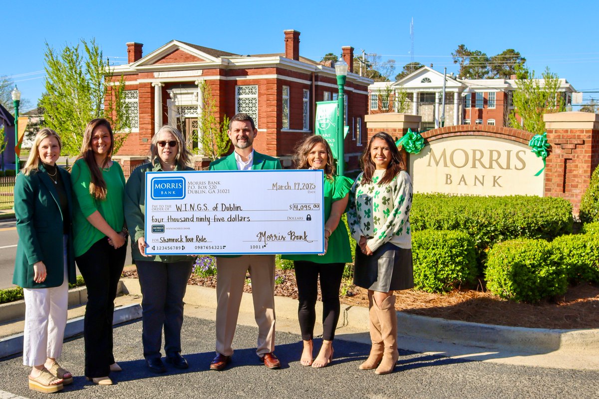 Today, we are so excited to present W.I.N.G.S. of Dublin with a check for $4,095 because of YOUR SUPPORT! ☘️ thanks to Shamrock Your Ride 2025. We’re so grateful for the community and our team supporting this event year after year. Happy St. Patrick’s Day! 💚