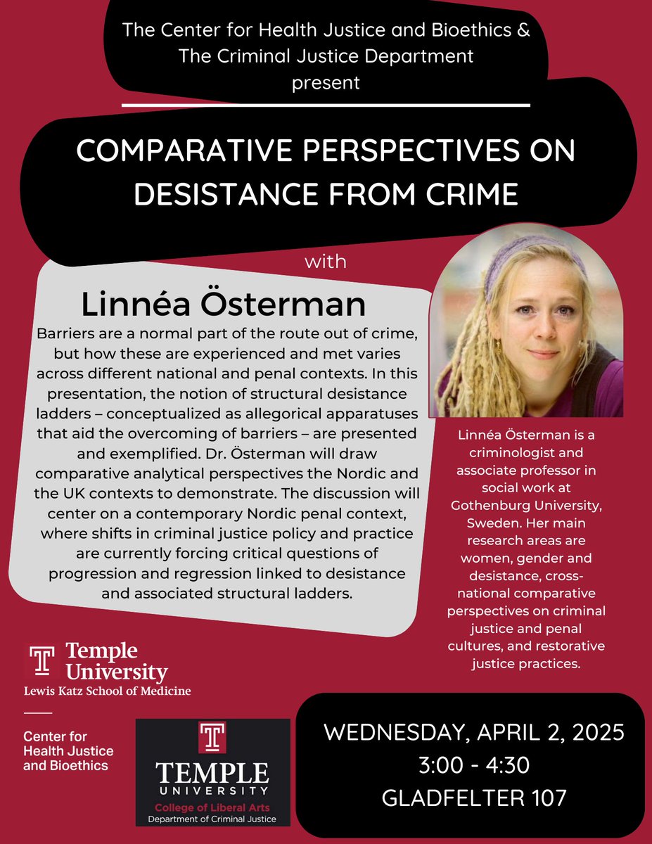 Temple Criminal Justice tweet media