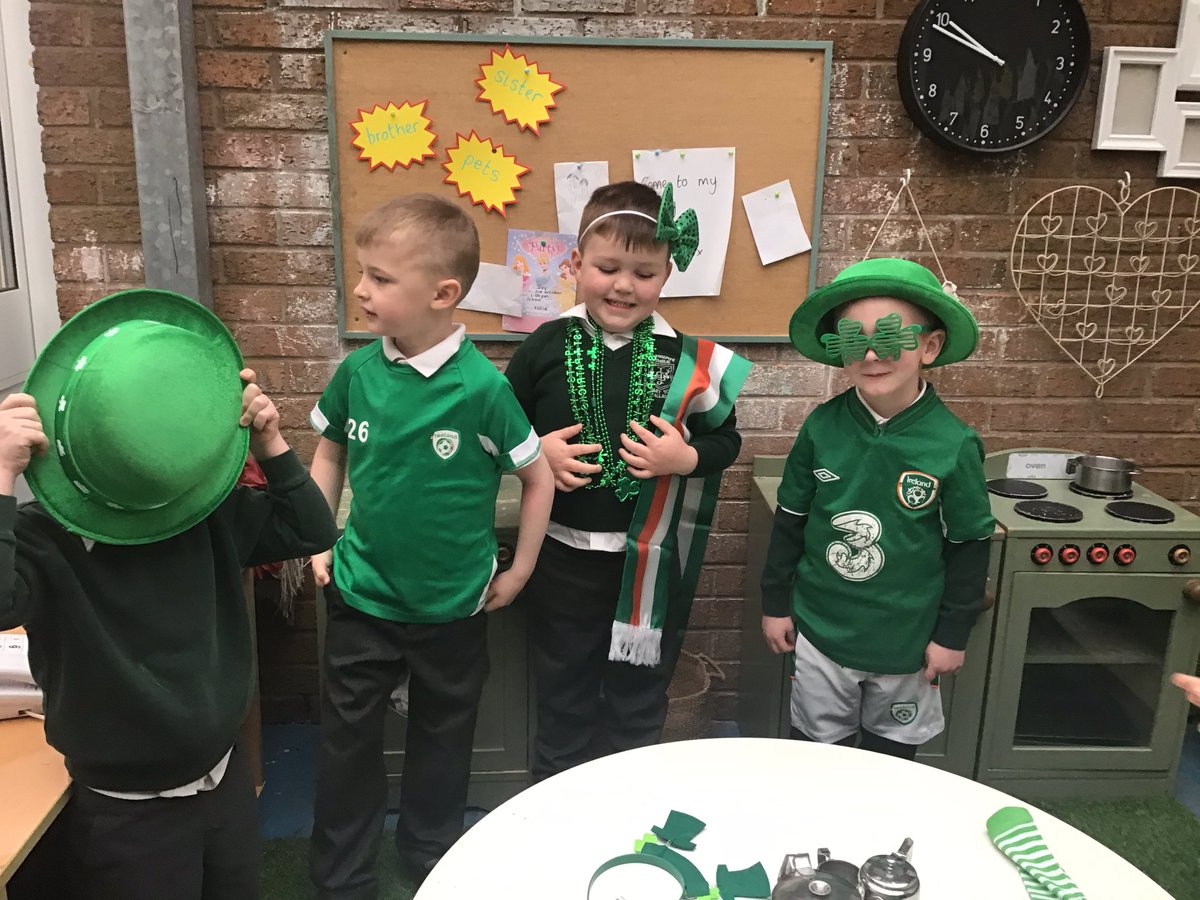 May your days be many and your troubles be few… Happy St Patrick’s Day from St Joseph’s F2 class