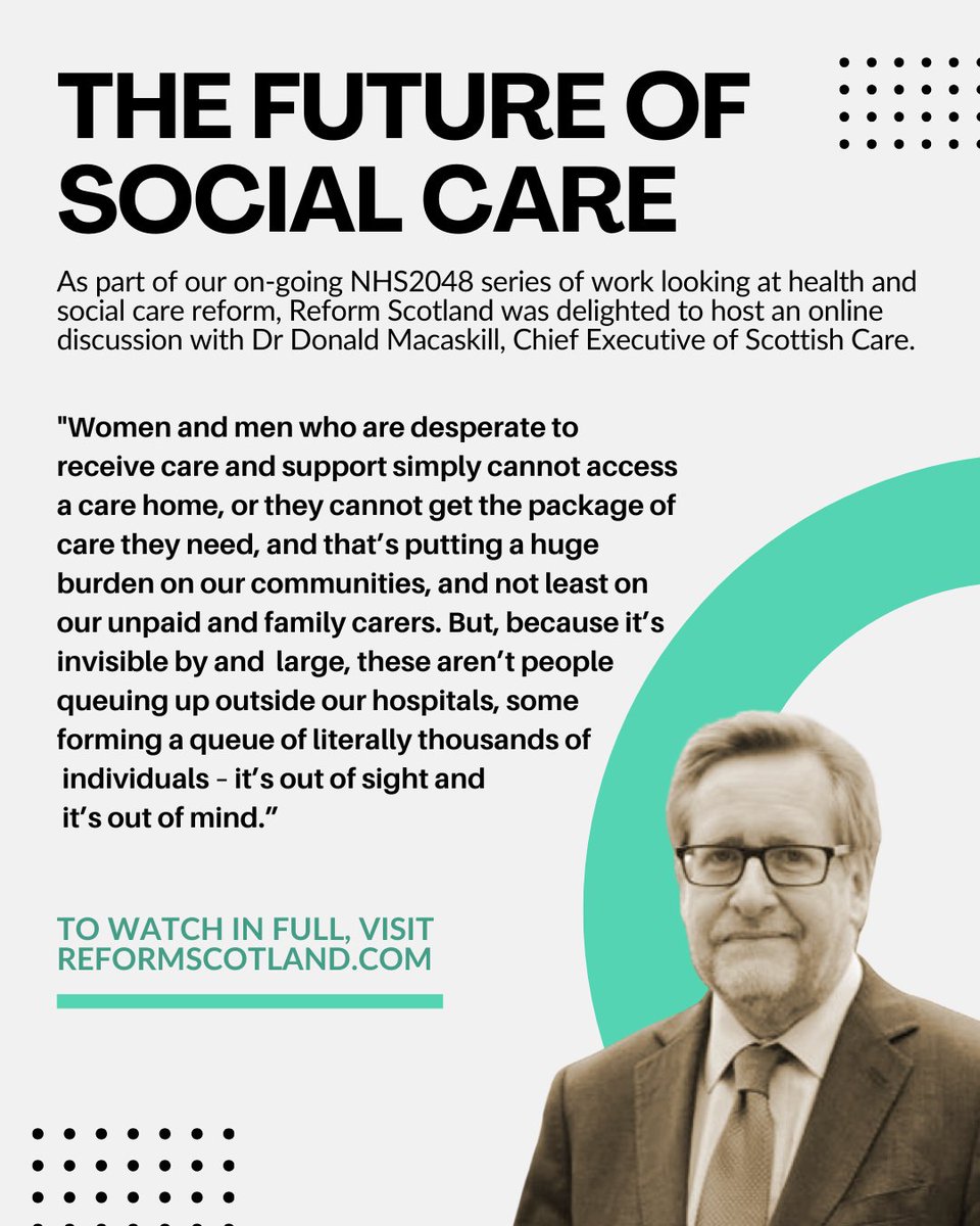 reformscotland (@reformscotland) on Twitter photo If you missed our important discussion about the future of social care, with <a href="/DrDMacaskill/">Donald Macaskill</a> in conversation with <a href="/chrisdeerin/">Chris Deerin</a>, watch it back here: reformscotland.com/event/the-futu… If you missed our important discussion about the future of social care, with <a href="/DrDMacaskill/">Donald Macaskill</a> in conversation with <a href="/chrisdeerin/">Chris Deerin</a>, watch it back here: reformscotland.com/event/the-futu…