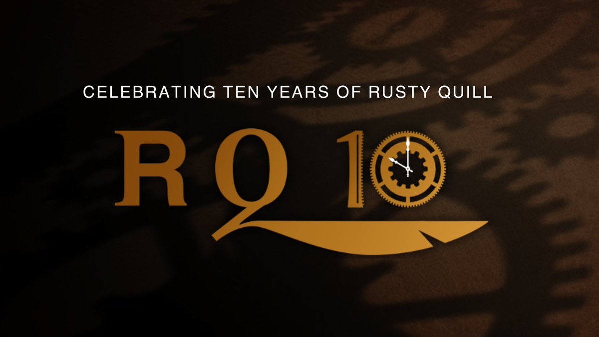 TheRustyQuill's tweet photo. This year we reach a momentous milestone: Rusty Quill’s tenth anniversary! 
We’ll be hosting special events, livestreams and more over the next few months, so check out the #RQ10 website for all our anniversary festivities!
https://t.co/U46HxOl05F https://t.co/78Db3eFY0X