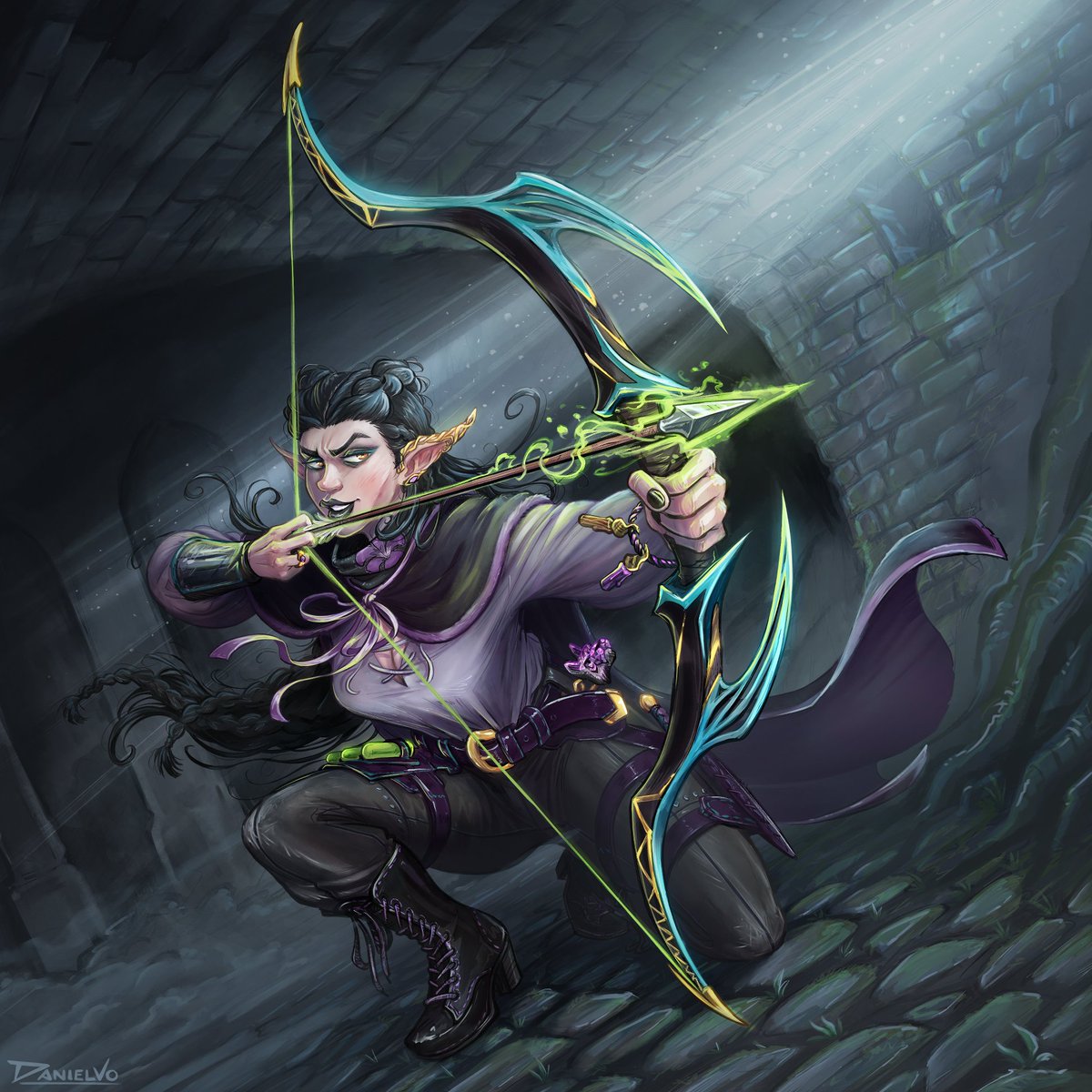 danielvo_art's tweet photo. Armina 🏹🗡️ D&amp;D character art commission for @CharleneBayer 

#dndart #dndcharacter https://t.co/moXefmnoLF