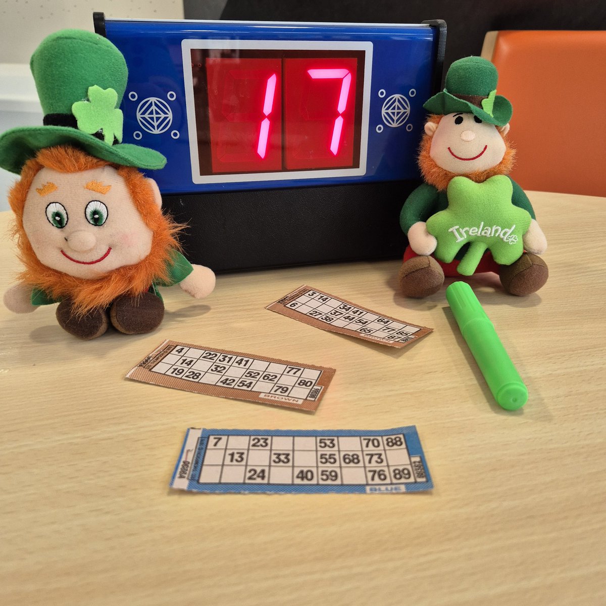 Our social bingo activity today had some lucky charms... Happy St Patricks Day from the John Denmark Unit #occupationaltherapy #deaf #luckycharms #StPatricksDay