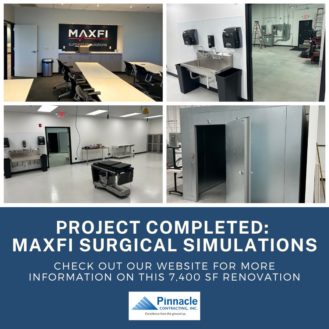 Pinnacle Contracting (@pinnaclestl) on Twitter photo Pinnacle Contracting has completed the 7,400 SF interior renovations for the new headquarters for <a href="/MaxFiSurgical/">Maximum Fidelity Surgical Simulations</a> ! Be sure to check out our website at bit.ly/3WlrhAa, plus this article detailing the new technology utilized: bit.ly/4bVMvuO Pinnacle Contracting has completed the 7,400 SF interior renovations for the new headquarters for <a href="/MaxFiSurgical/">Maximum Fidelity Surgical Simulations</a> ! Be sure to check out our website at bit.ly/3WlrhAa, plus this article detailing the new technology utilized: bit.ly/4bVMvuO