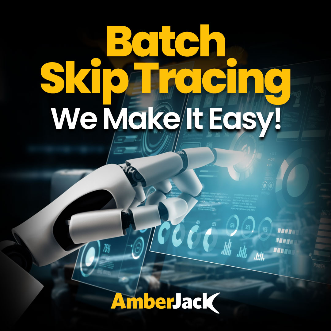 AmberJackData's tweet photo. Maximize your leads, minimize the hassle! 🔎✨
Batch skip tracing delivers accurate contact info fast—so you can be more efficient. 🚀
Try it Today:
https://t.co/56nWO6LLB4
#SkipTracing #amberjackdata #LeadGeneration https://t.co/gkQwWS7hnD