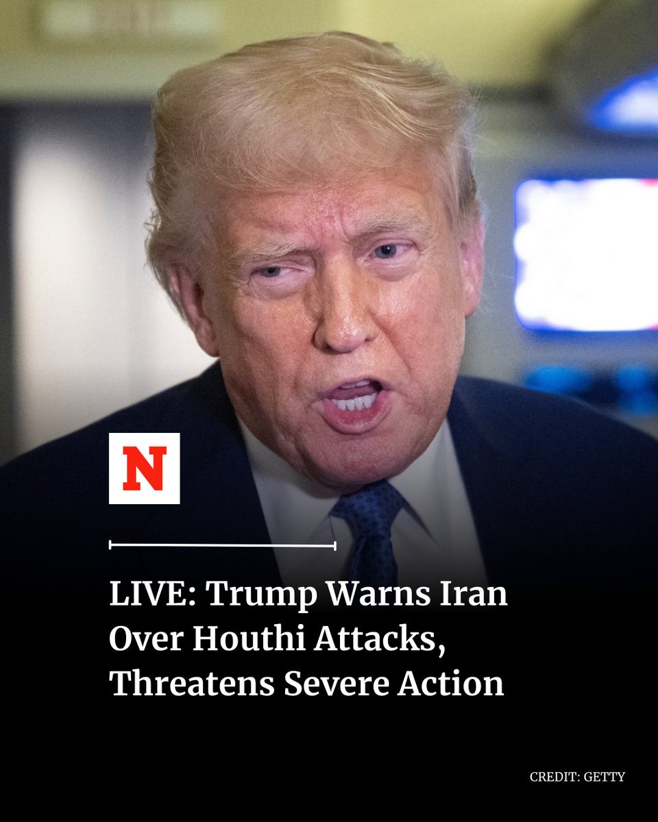 President Donald Trump blamed Iran for orchestrating Houthi attacks and threatened severe retaliation. He said Iran is supplying weapons, funding and intelligence to the Houthis. He said any future attacks would be treated as direct acts of aggression by Iran.