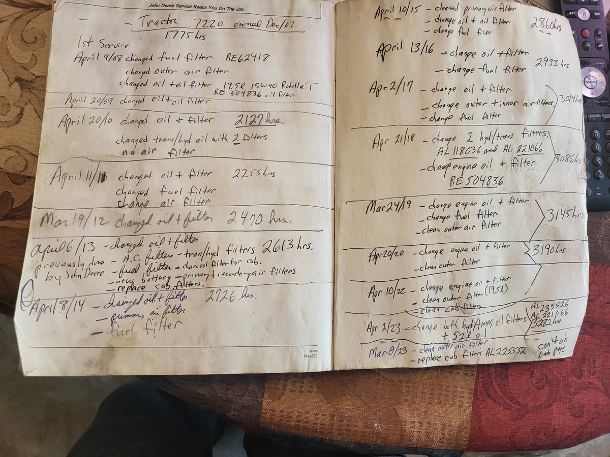 *FOR SALE* posting for a neighbour. Excellent condition 2003 John Deere 7220. 3347 hrs regular maintenance. Asking $82,000. Located Strathroy, Ontario.
Reach Mark @ +1 (519) 282-fouroneonefive
Reposts appreciated