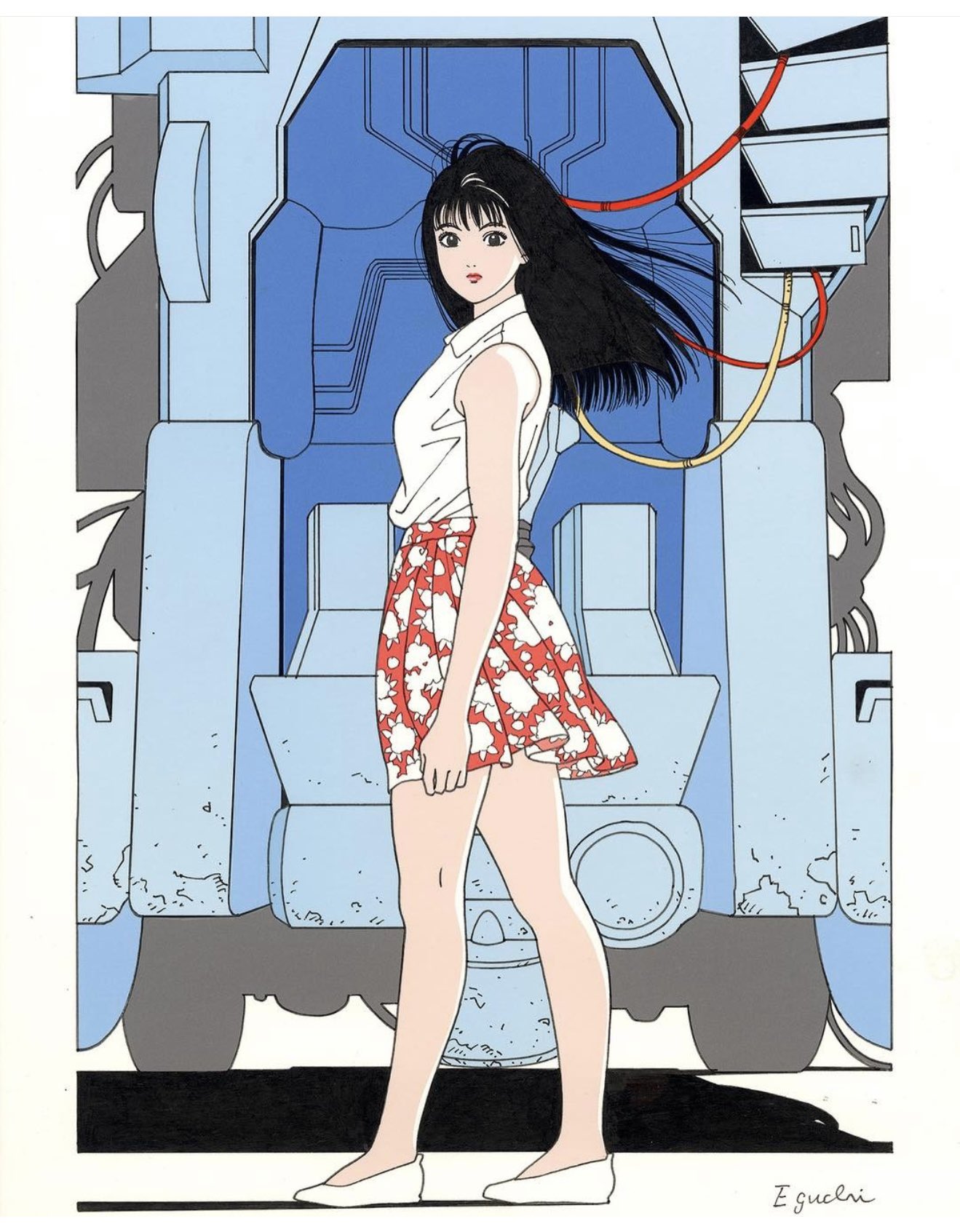 江口寿史　大判シルクスクリーン版画作品『老人Z』 江口寿史 大判シルクスクリーン版画作品『老人Z』(シルク