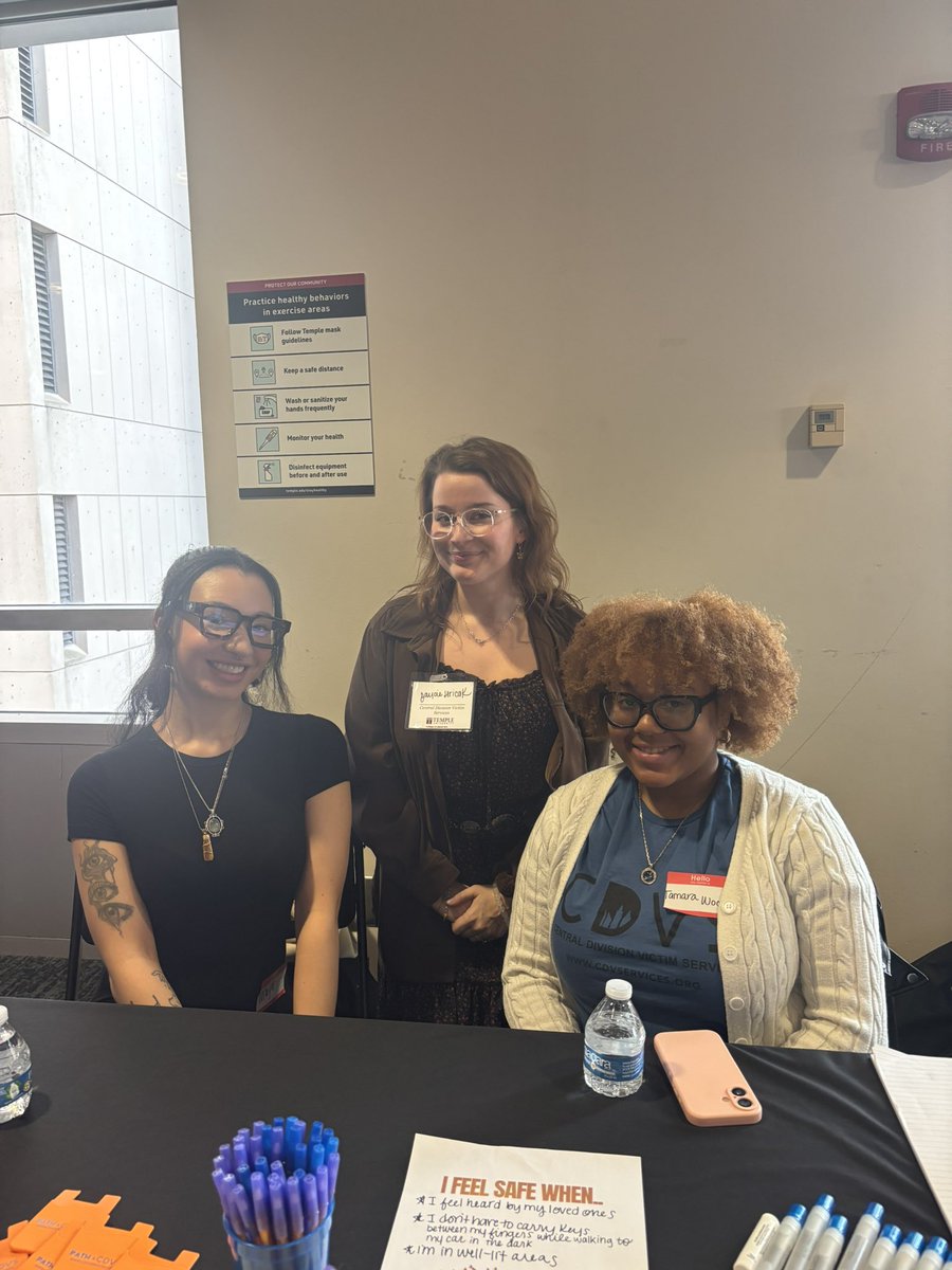 Our Internship Coordinator, Jaycie, and our interns represented CDVS at Temple University’s Social Justice Career Fair! They connected with students passionate about advocacy and shared opportunities to make a difference. #SocialJustice #TempleUniversity #CareerFair #CDVS