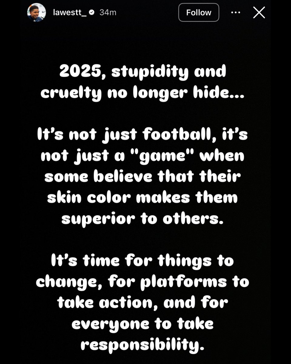 eurofootcom's tweet image. 🚨🗣️ Wesley Fofana on Instagram after he received racial abuse online after the Arsenal vs Chelsea match...