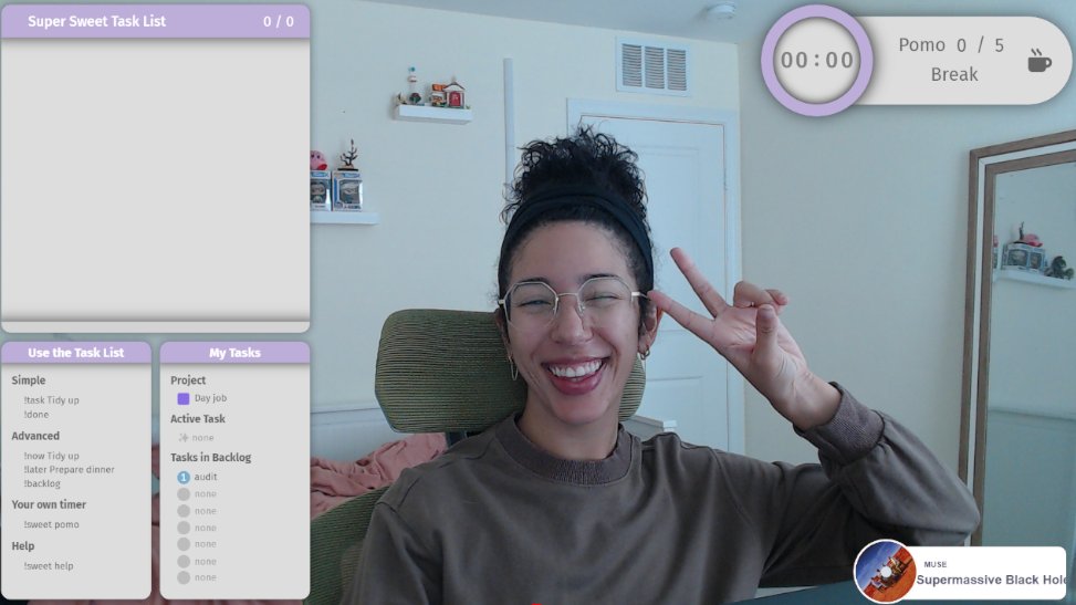 It cloudy today so its time to bring out the blue tint and the Twilight album. 
Will you Cowork with me while SuperMassive Black Hole plays in the background?
Twitch.tv/ms_laughter