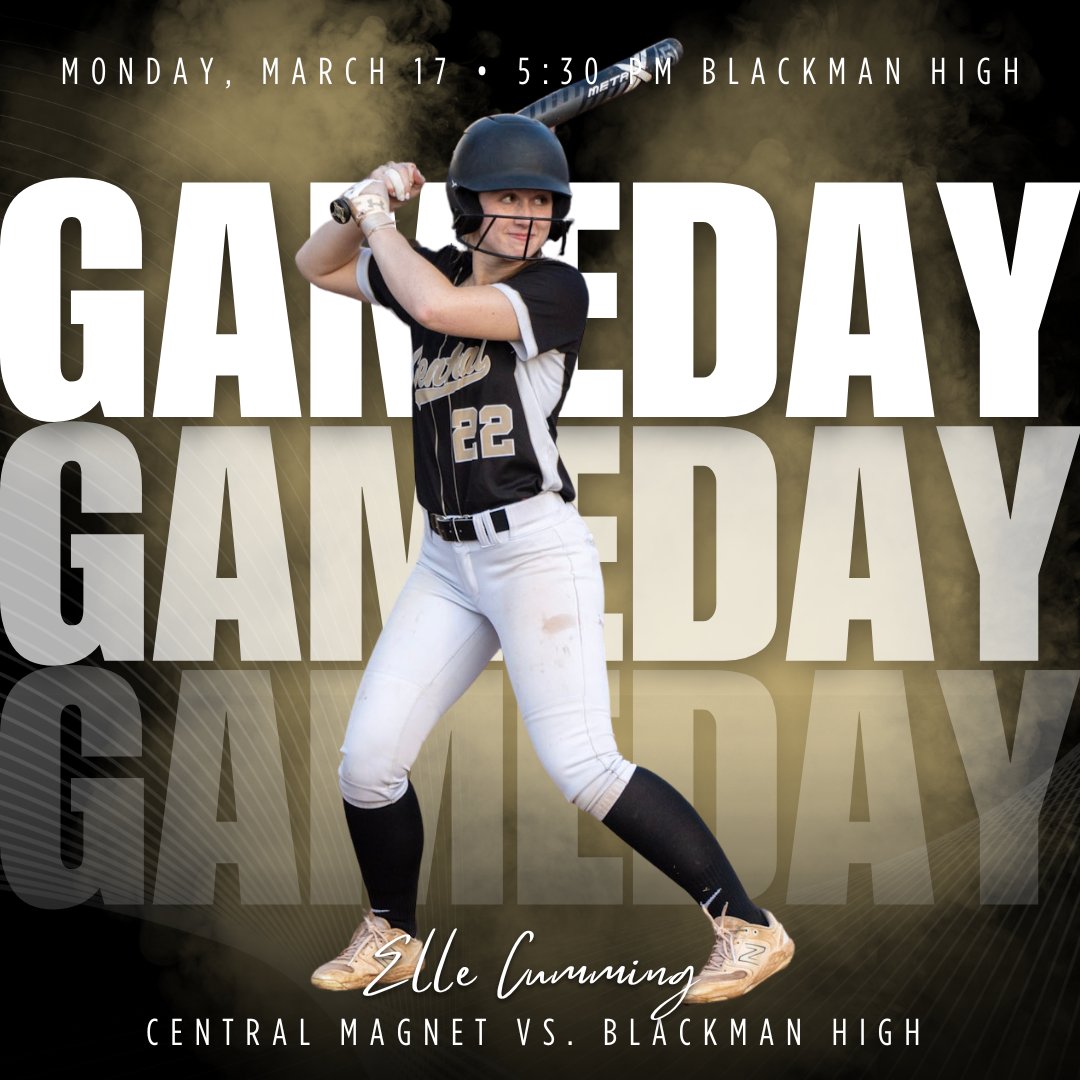 🚨🥎 Game Day 🥎🚨
🆚 Blackman
⏰ 5:30 / JV to follow
☀️ 52° 
🏟️ Blackman High School
📺gc.com