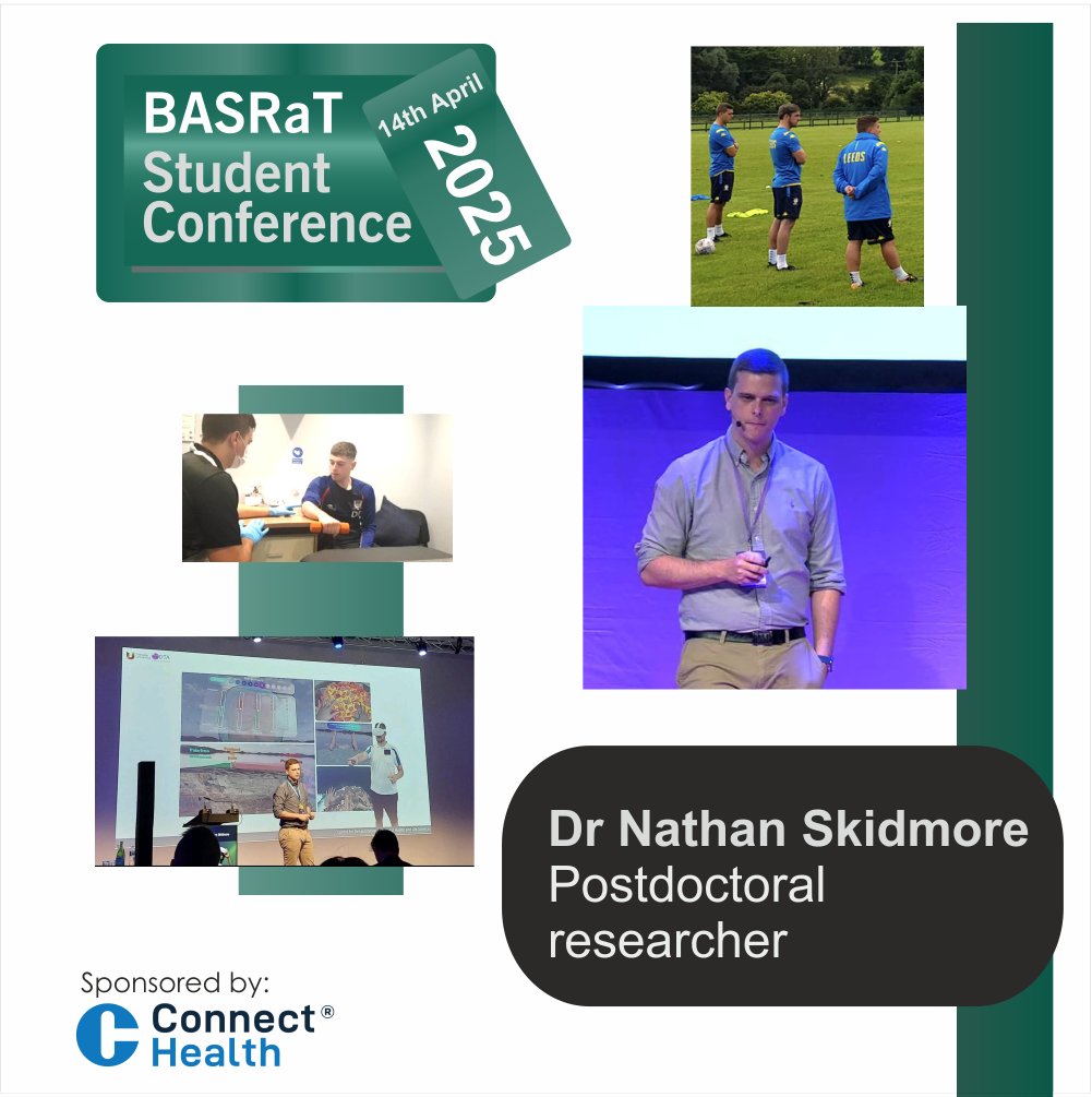 Conference Speaker 5!

Dr Nathan Skidmore will talk about his research into pain science, he'll discuss his journey through private practice, sport and into the research and academic domain and what it means to be a research scientist.

14 April - book at studentconf25.eventbrite.co.uk