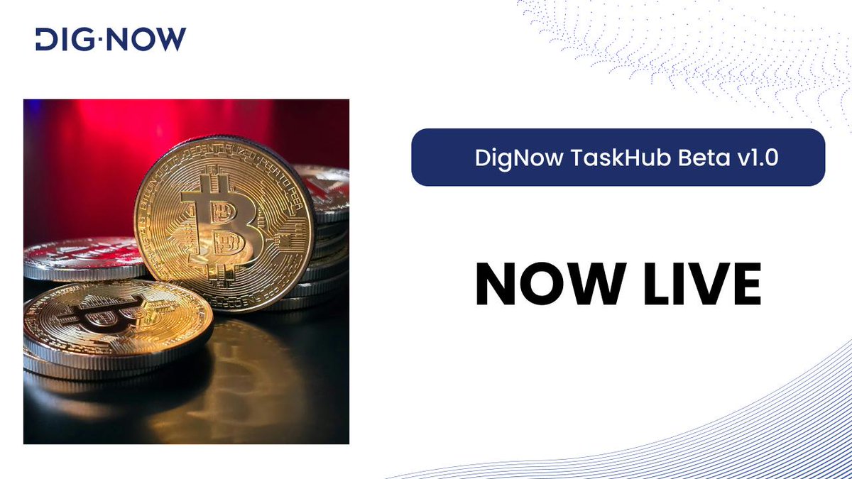DigNow_io's tweet photo. Big News! 🎉 DigNow TaskHub Beta is now LIVE! 🚀

You can now register, engage in tasks, and start stacking up rewards! 💰

This is your chance to be an early Digger &amp; contribute to the Web3 data revolution.

Register an account 👉 https://t.co/Ku04BqYtb9 https://t.co/tbI2z7vRMo