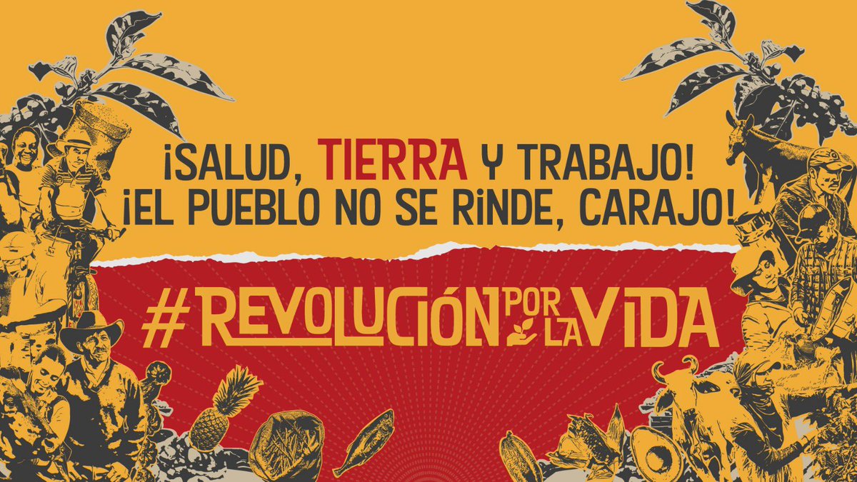 Por la tierra que cultivamos, por la salud que necesitamos, por el trabajo que merecemos. ¡Vivan las reformas del pueblo!