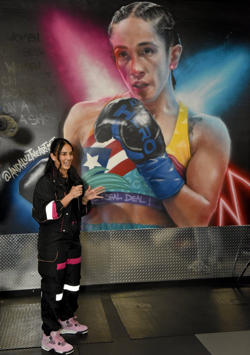 LegFerretti's tweet photo. It was my pleasure, along with Hempstead Town Clerk Kate Murray and Councilman Dennis Dunne to join TKA Karate/Hero Fitness in Levittown for a mural signing by Renowned Female Boxer Amanda Serrano.  This mural was created by internationally acclaimed muralist  Andaluz the Artist. https://t.co/CHRMf5VsYV