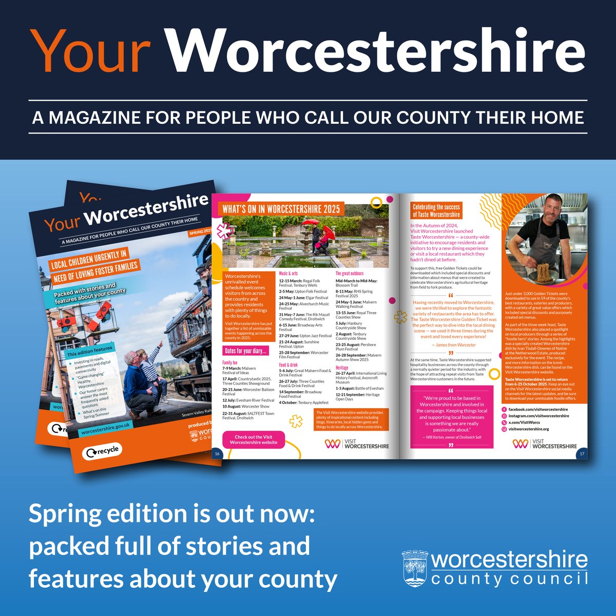 Worcestershire County Council (@worcscc) on Twitter photo Want to know what great events are coming to Worcestershire in 2025?
<a href="/VisitWorcs/">Visit Worcestershire</a>'s guide to the year is in the new issue of our Your Worcestershire magazine!
You can view the magazine online here: qr.me-qr.com/dNgwoFv4 Want to know what great events are coming to Worcestershire in 2025?
<a href="/VisitWorcs/">Visit Worcestershire</a>'s guide to the year is in the new issue of our Your Worcestershire magazine!
You can view the magazine online here: qr.me-qr.com/dNgwoFv4