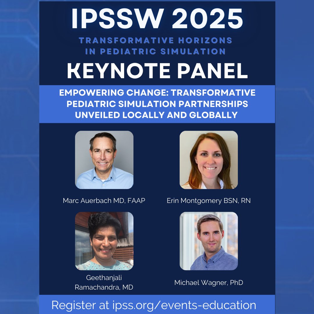 Join us at IPSSW2025 for our Keynote Panel on Empowering Change. 

Don't miss the chance to explore groundbreaking collaborations shaping the future of pediatric care through innovative simulation strategies. Register Today: ipss.org/IPSSW2025