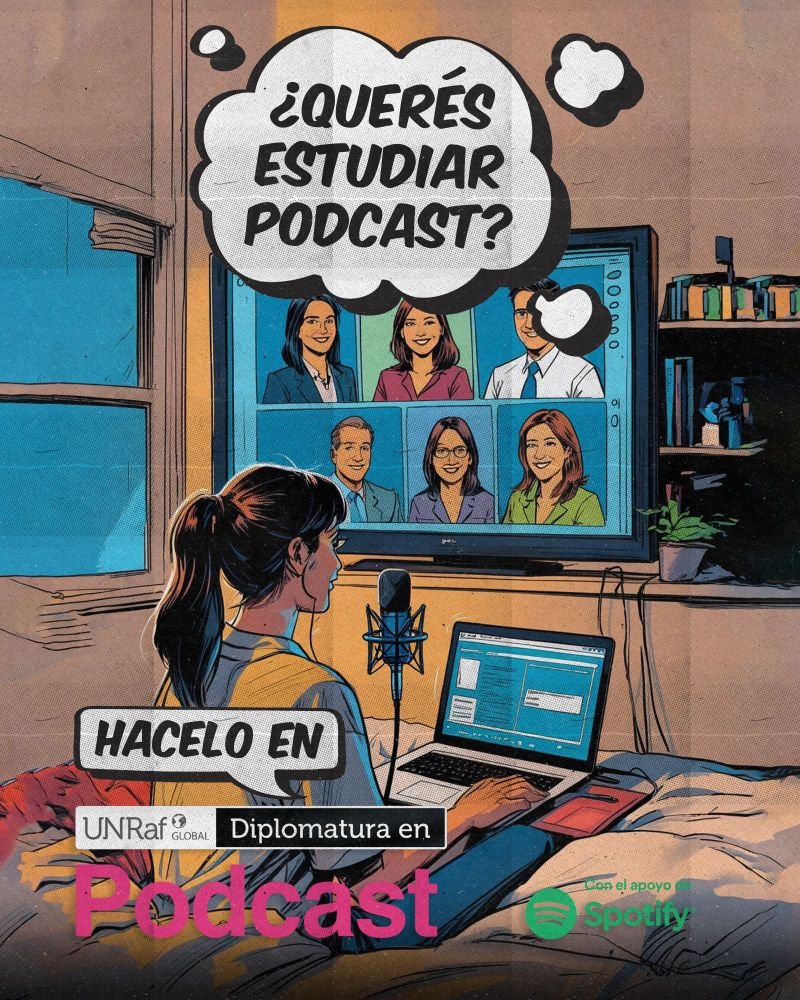 🗣️¡Últimos lugares! Para inscribirte en la Diplomatura en Podcast de la UNRaf, edición 2025.  

🔥¿Querés estudiar podcast? En la diplo podés hacerlo, a distancia, desde cualquier parte del mundo.  

Te cuento todo sobre la cursada que se viene, en este hilo👇🧵