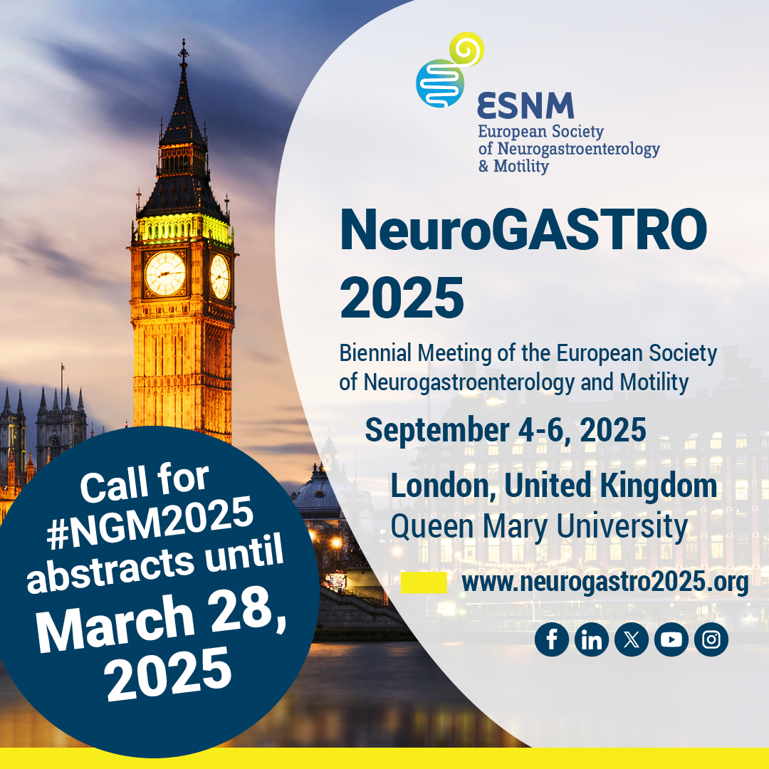 🚀 Just 10 days left to submit your abstract for #NeuroGASTRO2025 in London! Don't miss your chance to share your research with the world. Submit by March 28! 🔬 Click here to get to the submission formular: neurogastro2025.org/abstracts-subm… #neurogastro #microbiome