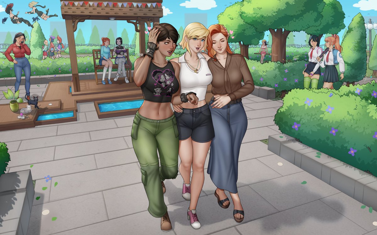 CarlosVitorArte's tweet photo. Another drawing for @Ttlly_Comms thanks bro!
In this drawing, the three spies are walking in a square with some other characters having fun🌞 https://t.co/8eiZhpn2dc
