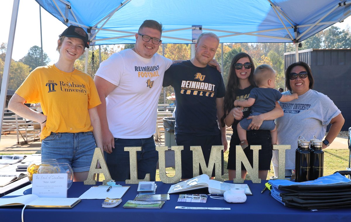 The Reinhardt community is invited to Family and Alumni Weekend April 11th -13th. Bring your friends and families to this fun weekend on campus. Click the link for details. reinhardt.edu/news/family-an… 

#ReinhardtAlumni #OutdoorBarbecue #LawnGames #Inflatables #PerformingArts