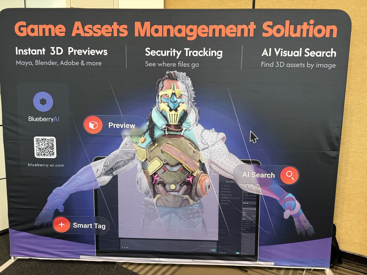 Share_Creators's tweet photo. Blueberry AI is waiting for you at GDC West Hall Booth STT11!  Come find us at our Happy Hour event @ Spin San Francisco on 3/18!

🍻Register for Happy Hour: https://t.co/HmX8iFzQ9W

📆 Request a Free Trial and learn more: https://t.co/WUPAIz10WC https://t.co/gwCKPwcb9U
