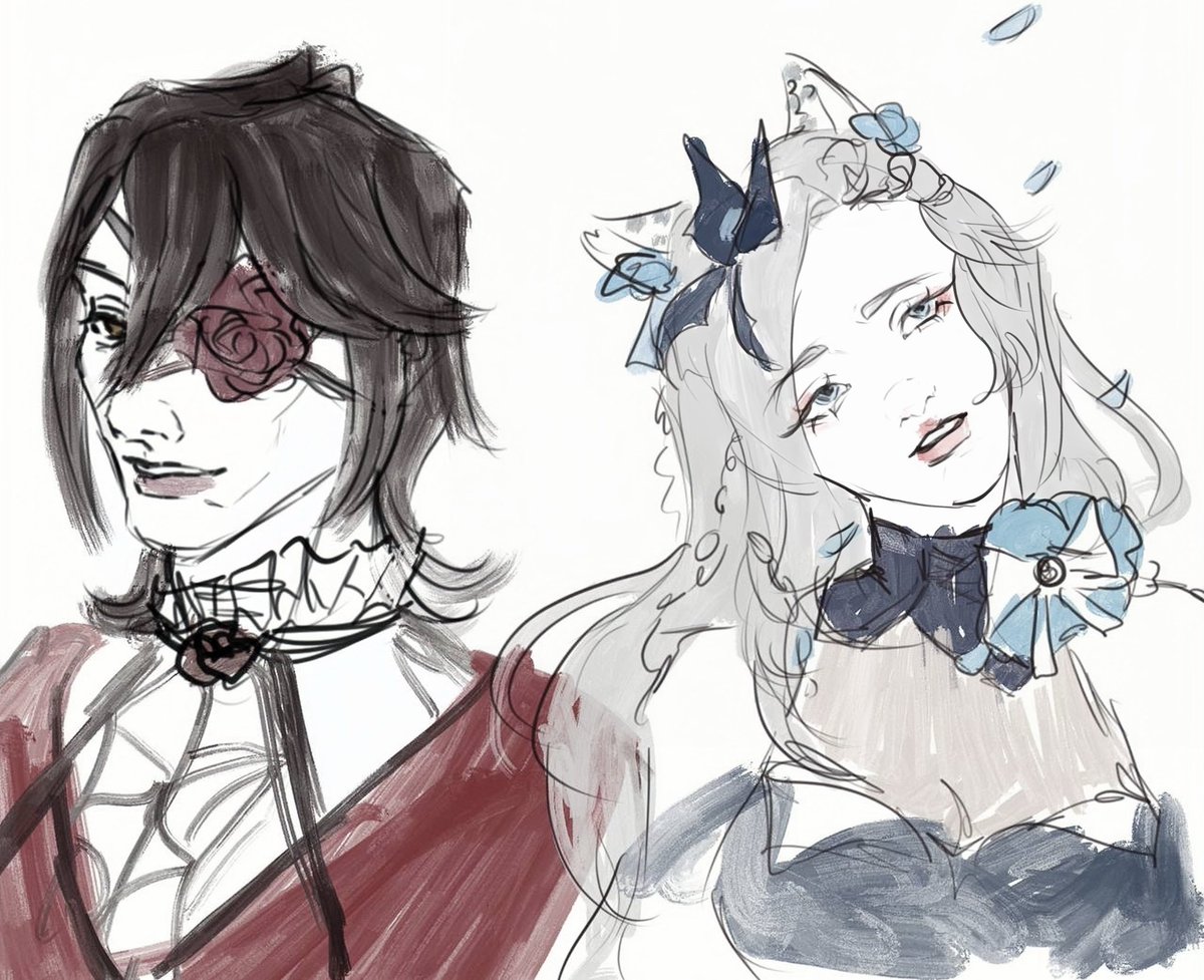 Drawing more of your OCs to get back in shape!!!
First character: <a href="/_Zeon1_/">Zeon</a>
Second character: <a href="/_Alyowo_/">Aly✨</a>

Rt if you like it and want more<3 #artmoots