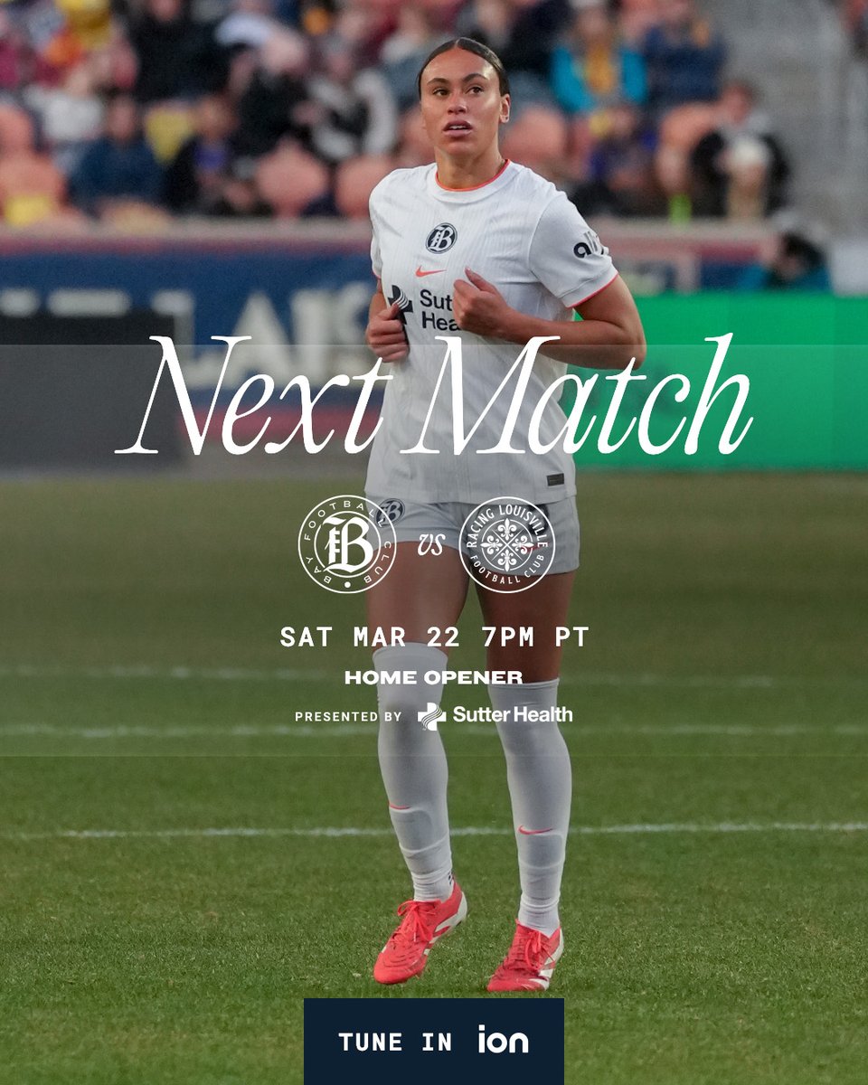 Bay Football Club (@wearebayfc) on Twitter photo Saturday can't come soon enough!
See you at #BayFC's Home Opener at <a href="/PayPalPark/">PayPal Park</a> presented by <a href="/SutterHealth/">Sutter Health</a>! ๐๏ธ
Buy tickets here: bit.ly/3DNPf0C Saturday can't come soon enough!
See you at #BayFC's Home Opener at <a href="/PayPalPark/">PayPal Park</a> presented by <a href="/SutterHealth/">Sutter Health</a>! ๐๏ธ
Buy tickets here: bit.ly/3DNPf0C