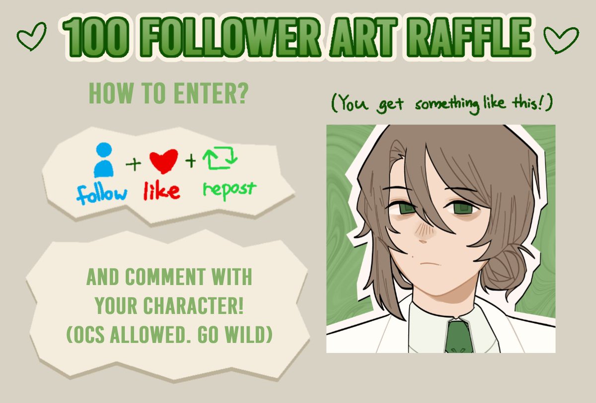 art raffle time, will draw ocs go wild
ends in a week (12 pm march 27th gmt+8)

(new followers welcome)