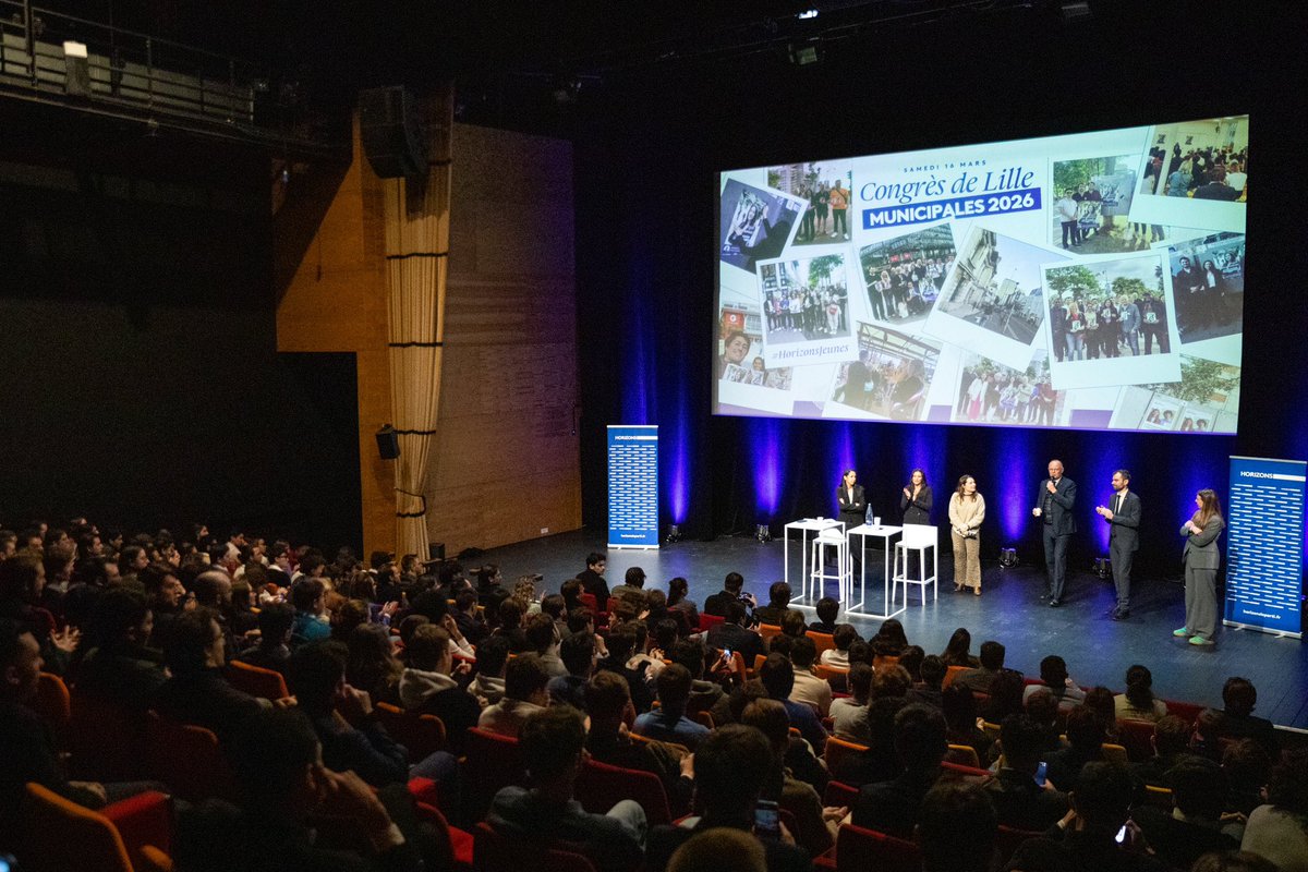 HorizonsJeunes's tweet photo. Les prochaines élections municipales se feront avec nous. 

Au #CongrèsHorizons à Lille, nous avons travaillé notre stratégie avec des jeunes audacieux et des élus d'expérience. 

@EPhilippe_LH est clair : c'est notre moment ! https://t.co/9mkbSw3JF5