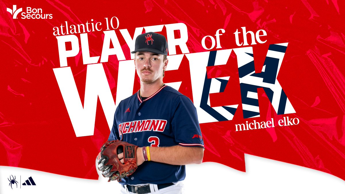 Richmond Baseball (@spiderbaseball) on Twitter photo Way to go <a href="/michael_elko/">Michael Elko</a>!!!
#A10Base Player of the Week!
🔗 spides.us/42aZlC4
#OneRichmond <a href="/SpiderAthletics/">Richmond Athletics</a> Way to go <a href="/michael_elko/">Michael Elko</a>!!!
#A10Base Player of the Week!
🔗 spides.us/42aZlC4
#OneRichmond <a href="/SpiderAthletics/">Richmond Athletics</a>