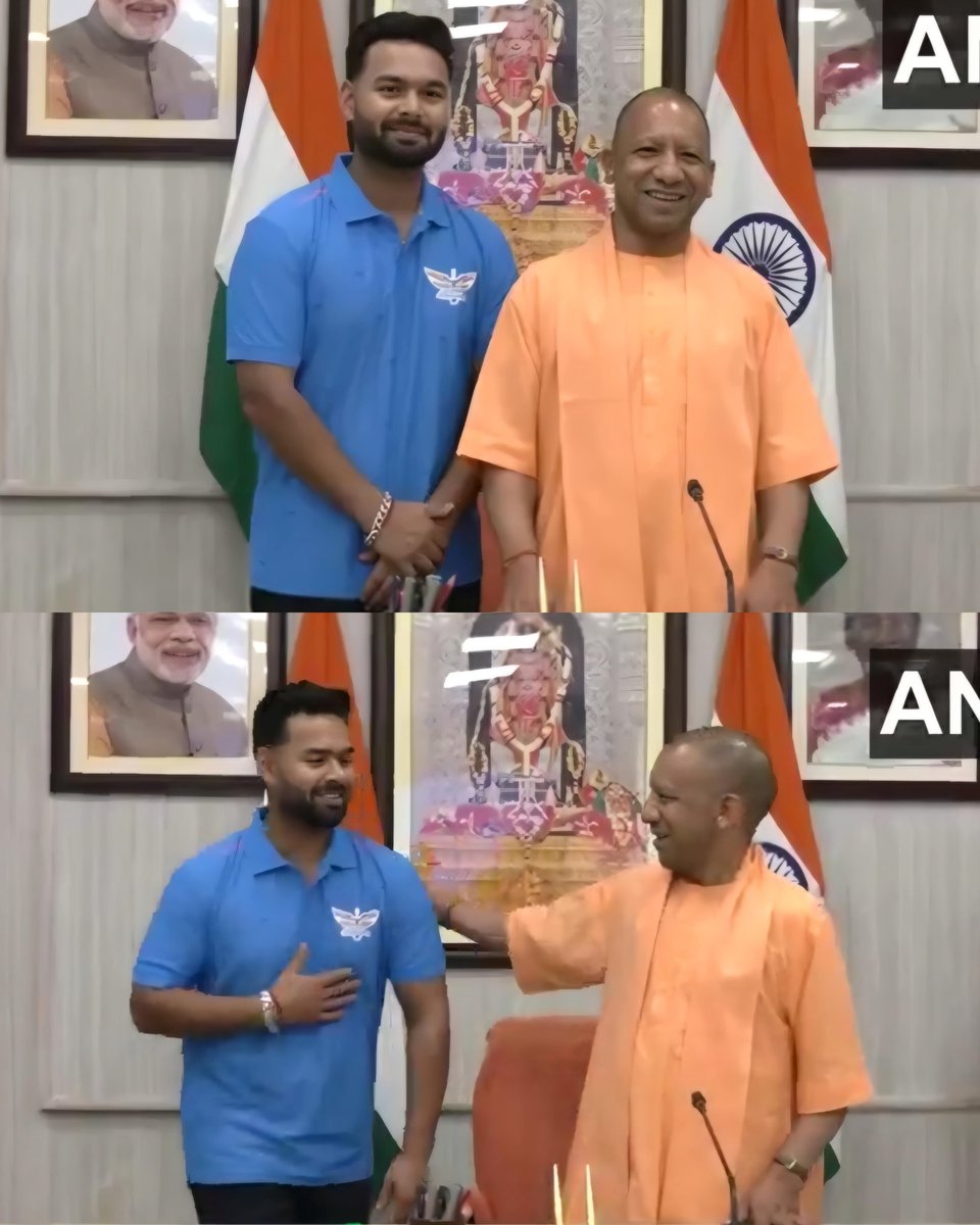 कट्टर हिंदू शेर ऋषभ पंत और महंत योगी आदित्यनाथ जी