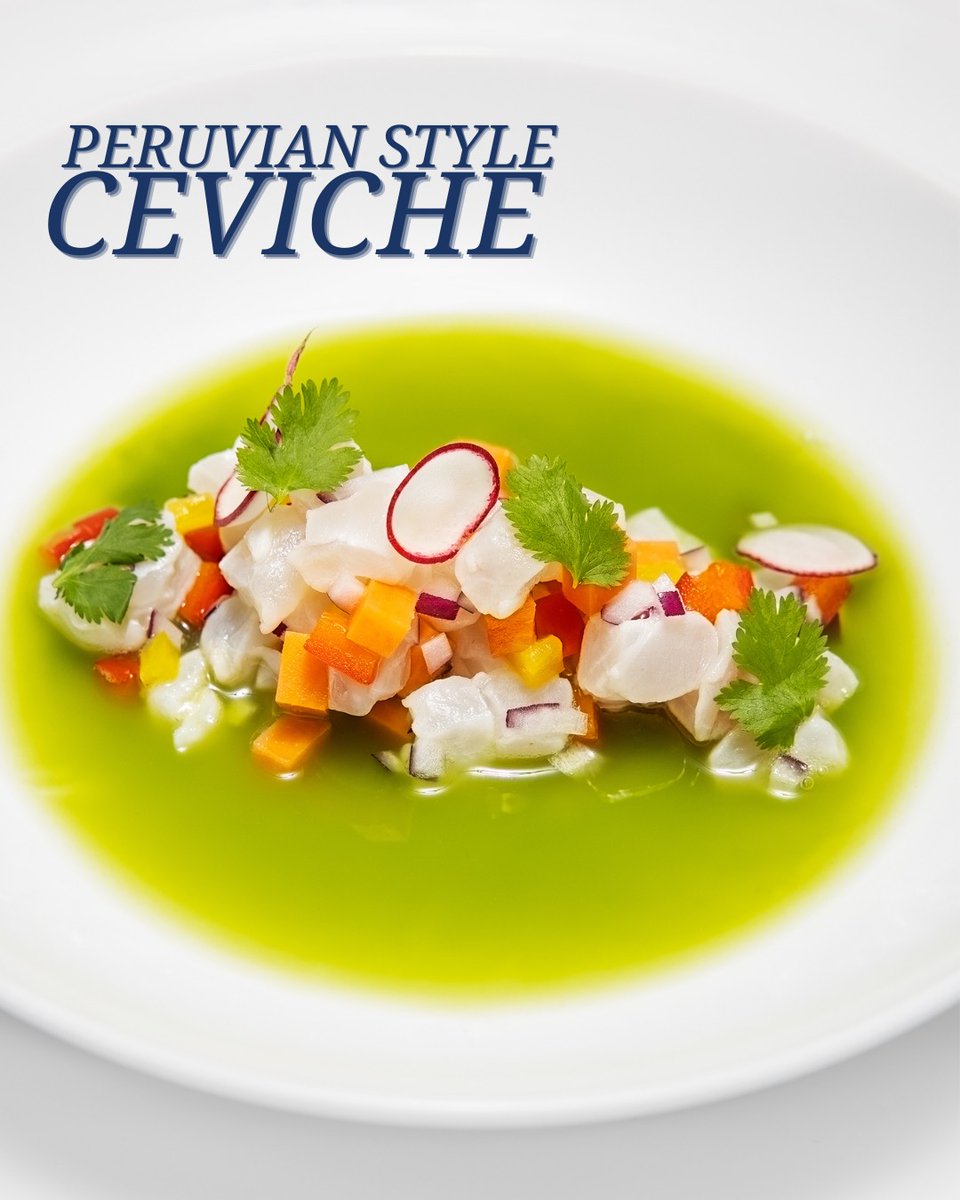 thepolishedchef's tweet photo. Bright. Fresh. Bold.
Peruvian-style ceviche is a masterpiece of balance—where citrus, spice, and delicate textures come together in perfect harmony.
#PeruvianCeviche #CoastalElegance #elevatedentertaining #PolishedChef #ChefNathanDavis #CelebrityChef #PrivateChef #foodart https://t.co/xtrcyF45YU